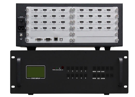 16 قناة HDMI Video Wall Controller مع 4x4 ، 3x2 ، 3x3 ومدعومة حسب الطلب
