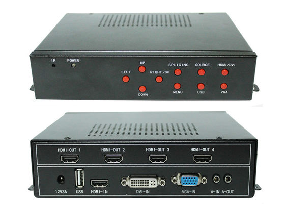 1x2 2x2 جهاز تحكم في الحائط رقمي HDMI فيديو لعرض التلفزيون المتعدد