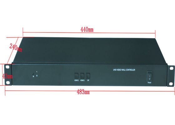 الشاشات المتعددة متعددة الزوايا HDMI Video Wall Controller HD15 Interface