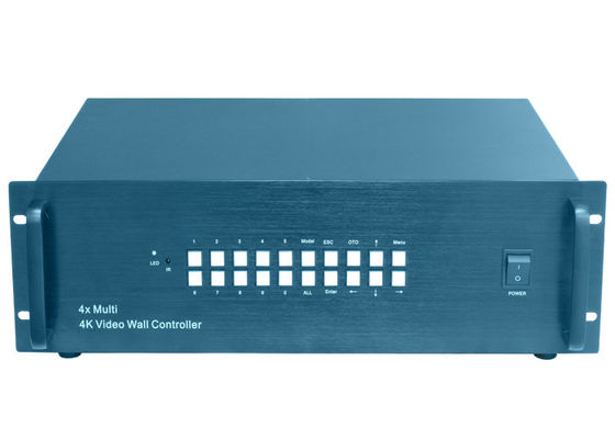 جهاز تحكم حائط فيديو 4K 60HZ LCD 4 مدخل إشارة HDMI 16 مخرج