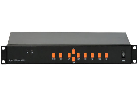 IR 3X3 LCD Video Wall Splitter Controller Kit مع RS232 التحكم عن بعد في مفتاح القضية