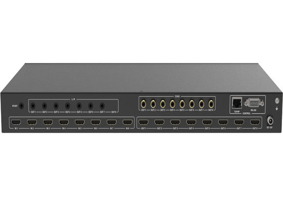 وظيفة ARC 18Gbps 8x8 HDMI Matrix Switcher مع حاوية معدنية