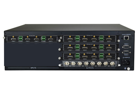محول مصفوفة فيديو 4K UHD معياري مع 4 إخراج Hdmi Input SDI