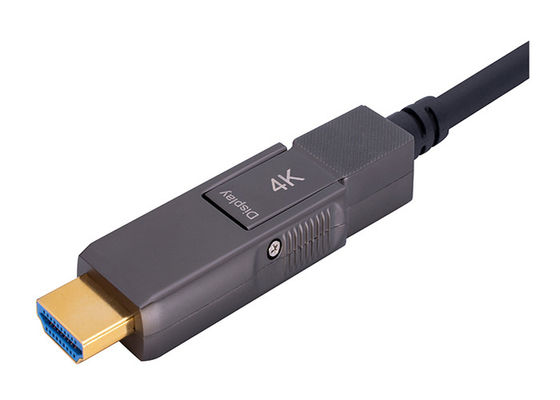 كابل بصري HDMI 2.0 مدرع 200CU مصنوع من الفولاذ المقاوم للصدأ