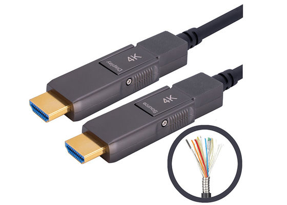 كبل الألياف البصرية المدرع النشط 200CU 4k HDMI من النوع D إلى النوع D.