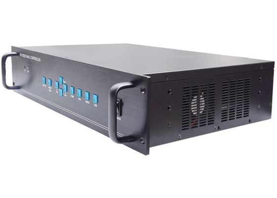 جهاز تحكم حائط فيديو LCD 1080P HDMI 1U أسود 1 مدخل 12 مخرج