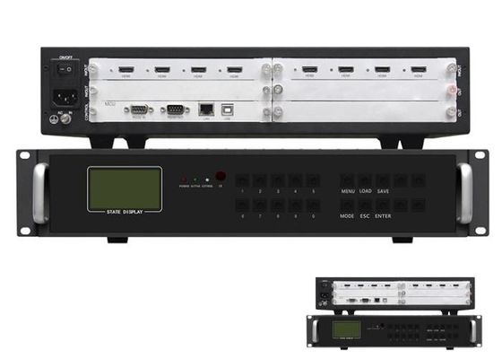 وحدة تحكم حائط فيديو HDMI معيارية 2x2 1x2 2x1 4 مدخل 4 إخراج