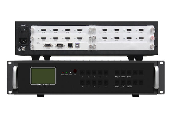 وحدة تحكم حائط فيديو معيارية 4 في 12 مخرج 8 في 8 مخرج Hdmi Splitter