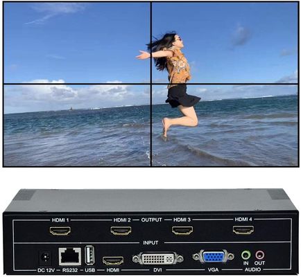 1x2 1x3 2x1 3x1 وحدة تحكم في الحائط بالفيديو 2x2 3X3 سلس وحدة تحكم في الحائط LCD فيديو