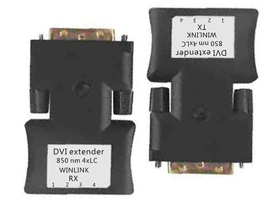 Multi Mode 4 Cores Dvi Over Fibre Extender LC Fiber For Transmission