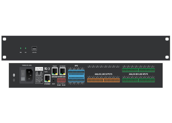 dante network studio مراقب الصوت الرقمي وحدة التحكم في مستوى الصوت dsp