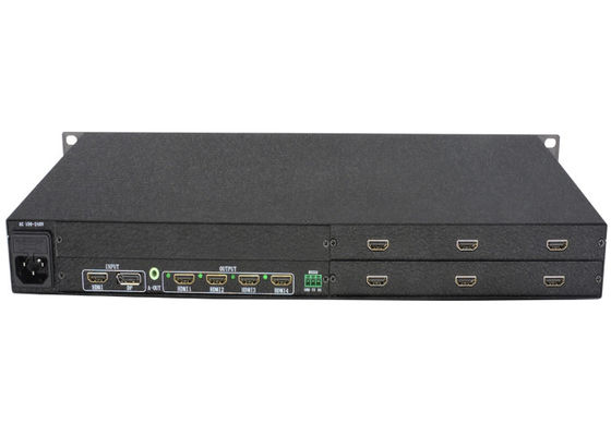 4K 60 هرتز HDMI 2.0 وحدة تحكم في جدار الفيديو ستة مخرجات 1080p 3x2