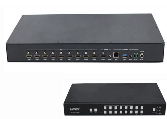 RoHs HDMI 1.4b HDCP 1.4 HDMI Multiviewer مع محول سلس