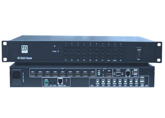 Winlink WL-0901M 9x1 4K HDMI محول سلس مع عرض متعدد وقشارة
