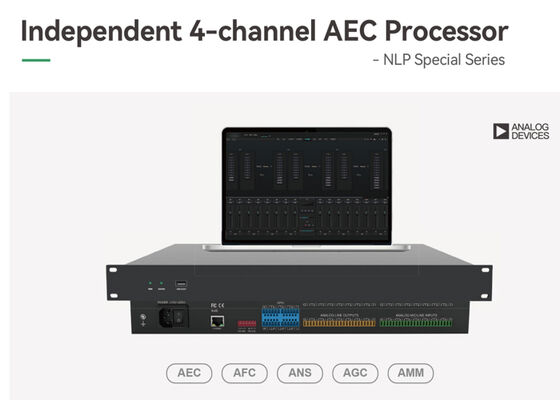 معالج VINCAN NLP88-AEC 4-Channel AEC Audio DSP مع USB Audio والمزج التلقائي لغرف المؤتمرات