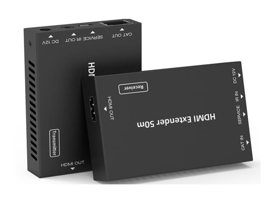 18Gbps HD Video Extender 50 متر HDMI فوق حاوية CAT المعدنية